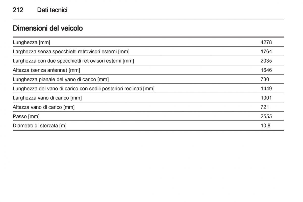 Opel Mokka manuale del proprietario / page 214