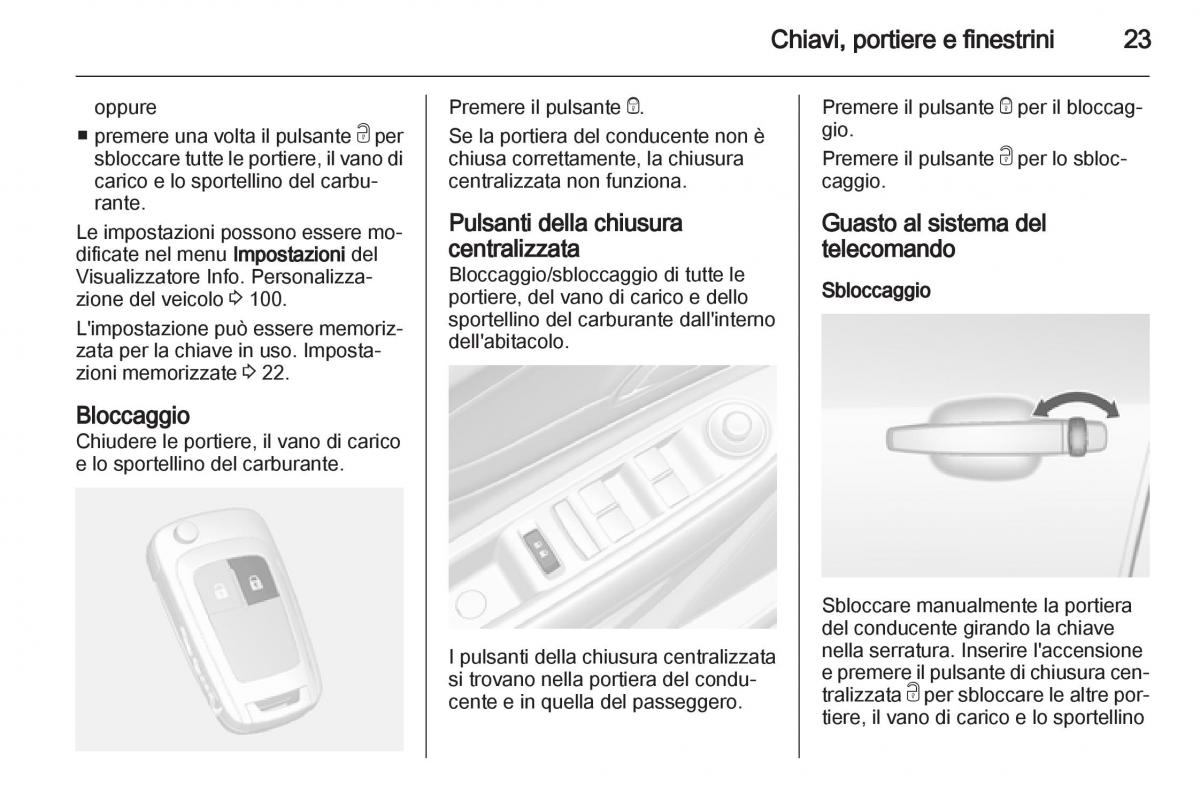 Opel Mokka manuale del proprietario / page 25