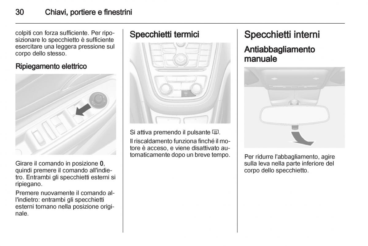 Opel Mokka manuale del proprietario / page 32