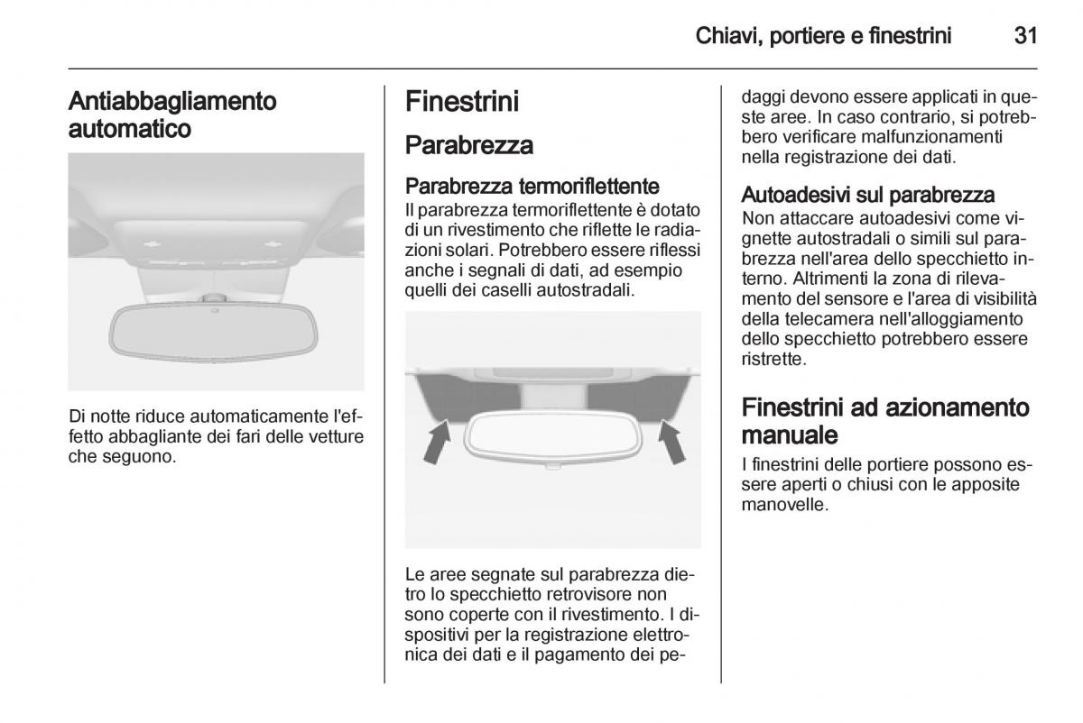 Opel Mokka manuale del proprietario / page 33