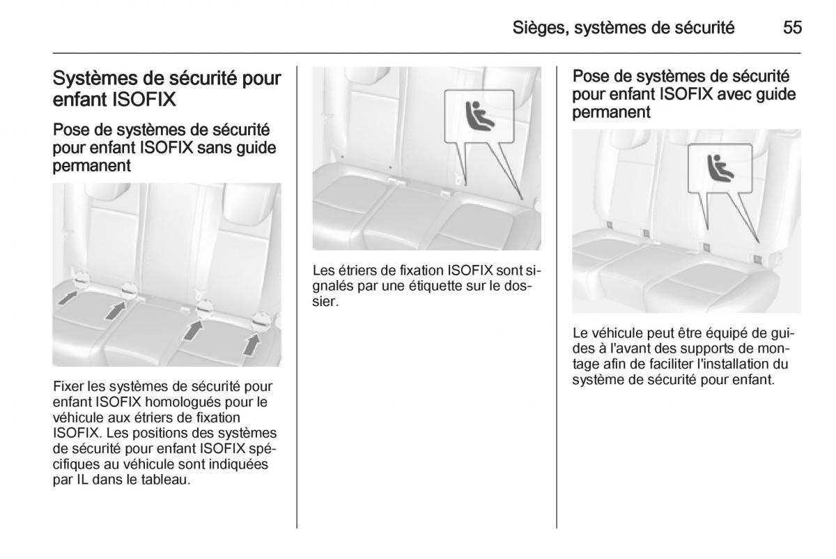 Opel Mokka manuel du proprietaire / page 57