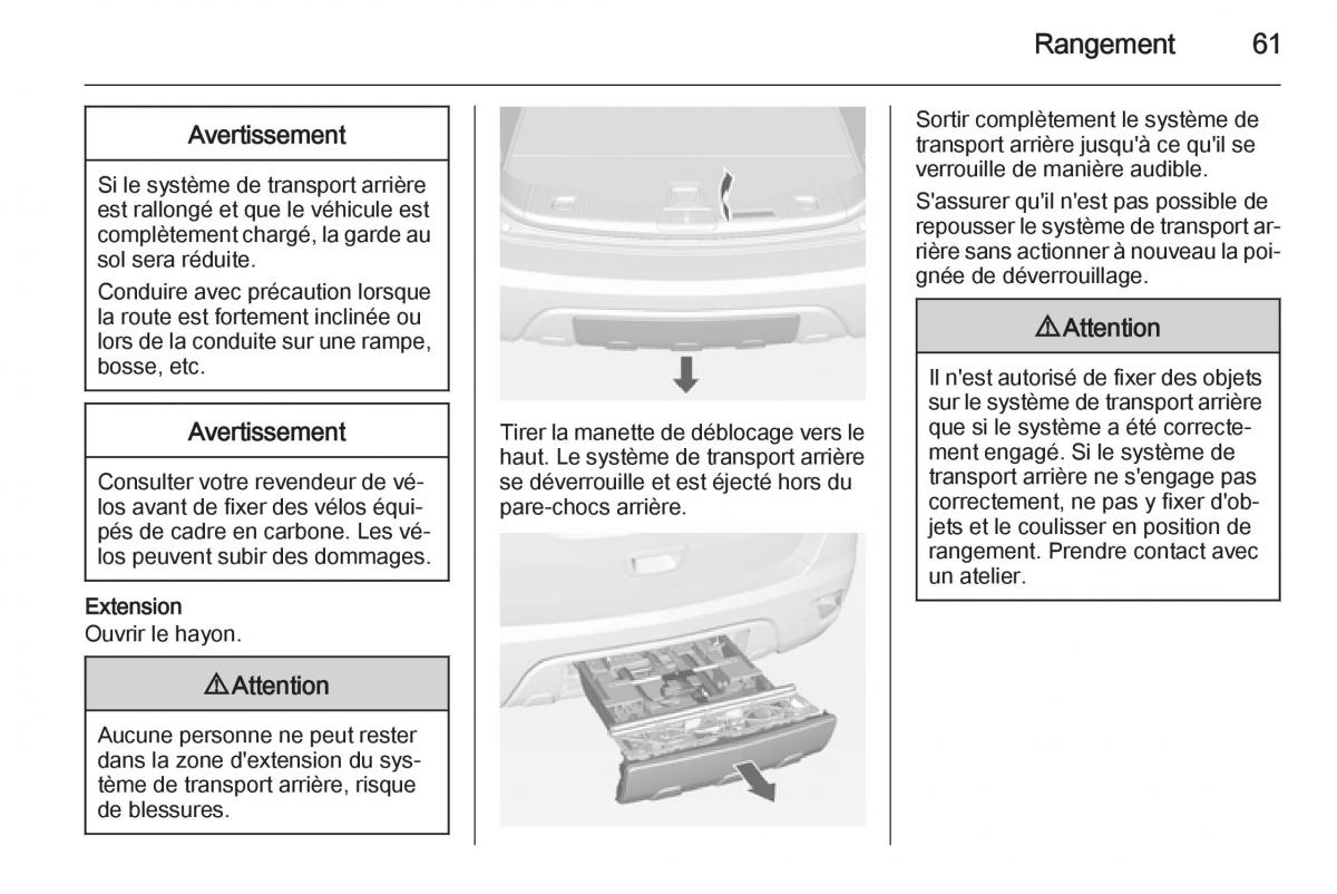 Opel Mokka manuel du proprietaire / page 63