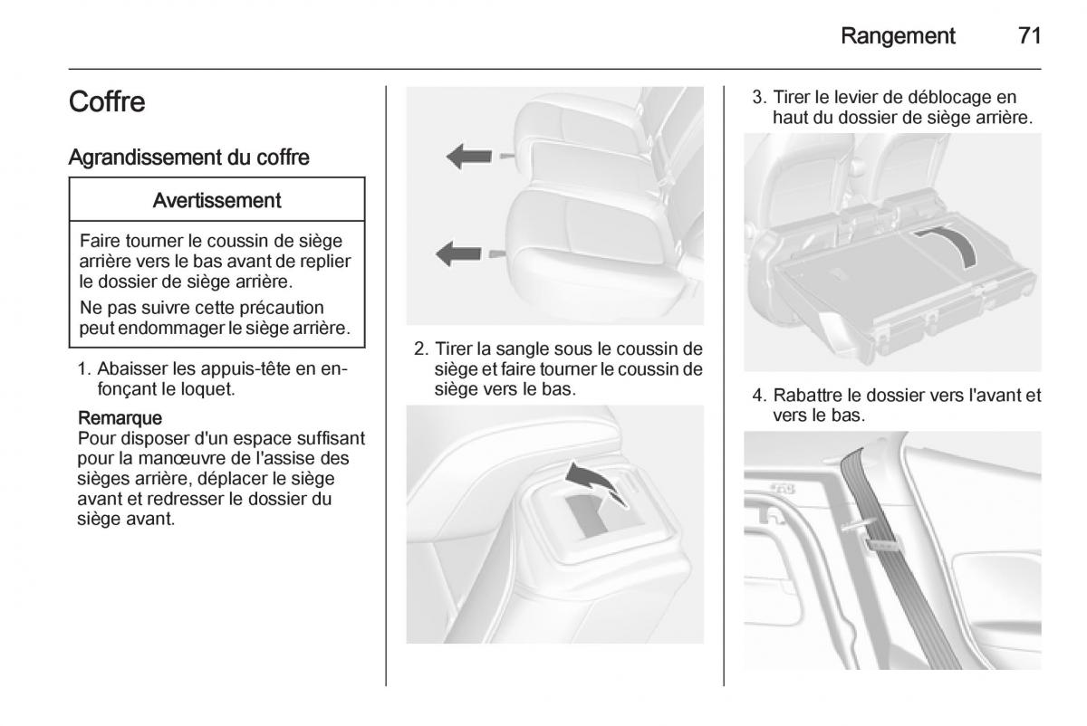 Opel Mokka manuel du proprietaire / page 73