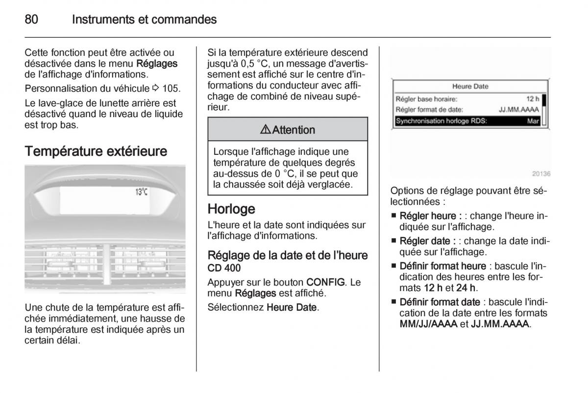 Opel Mokka manuel du proprietaire / page 82