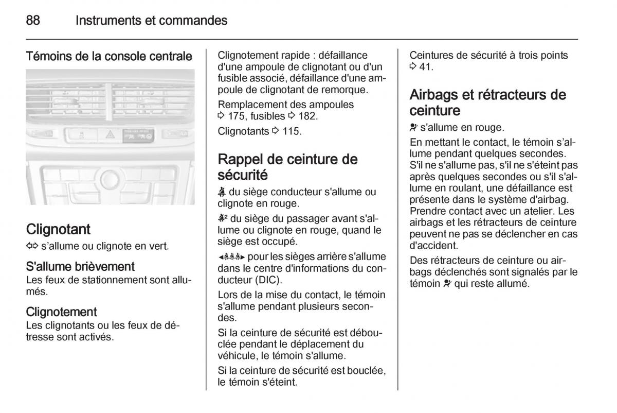 Opel Mokka manuel du proprietaire / page 90