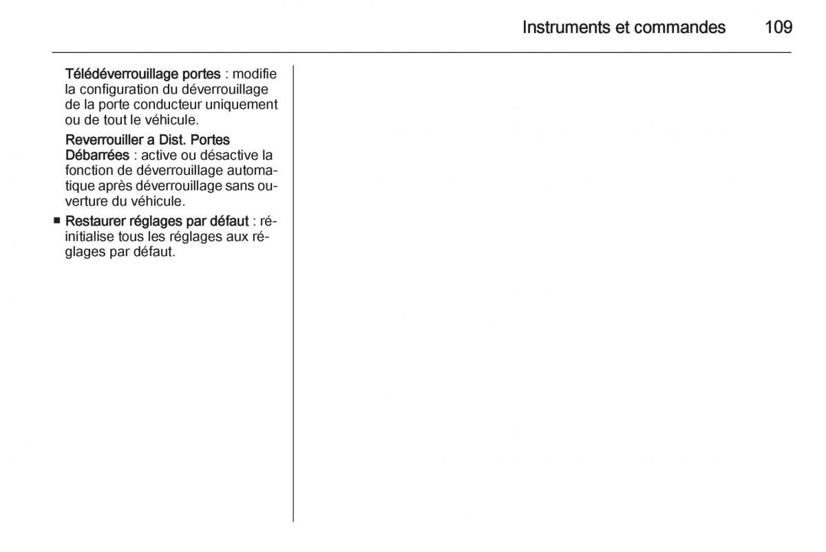 Opel Mokka manuel du proprietaire / page 111