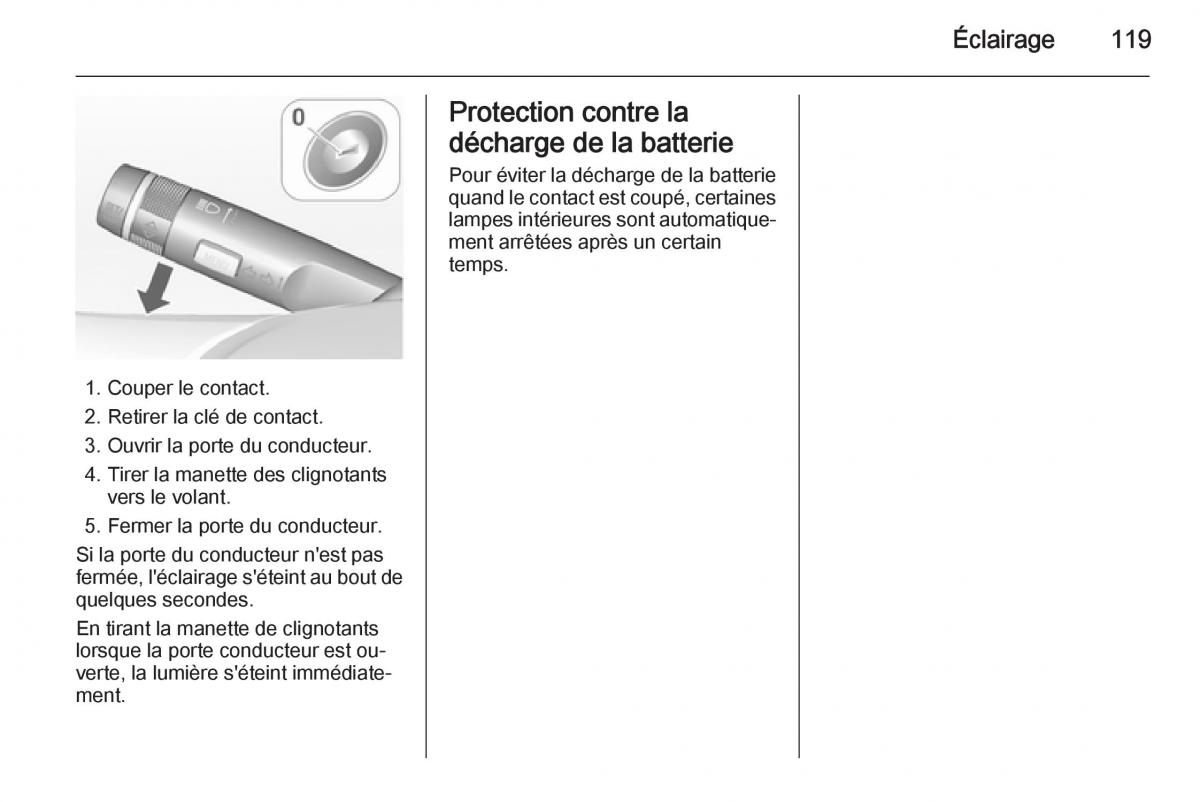 Opel Mokka manuel du proprietaire / page 121