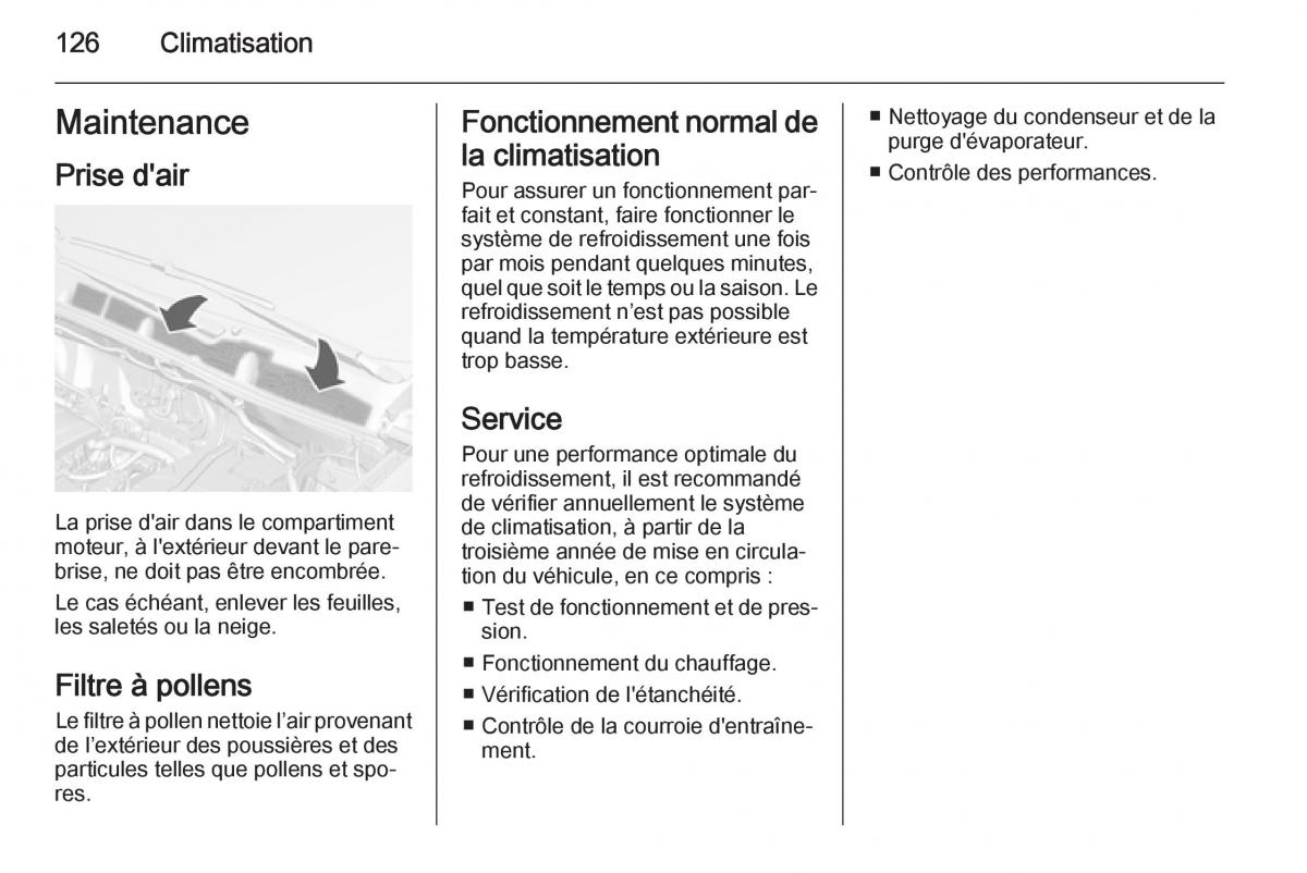 Opel Mokka manuel du proprietaire / page 128