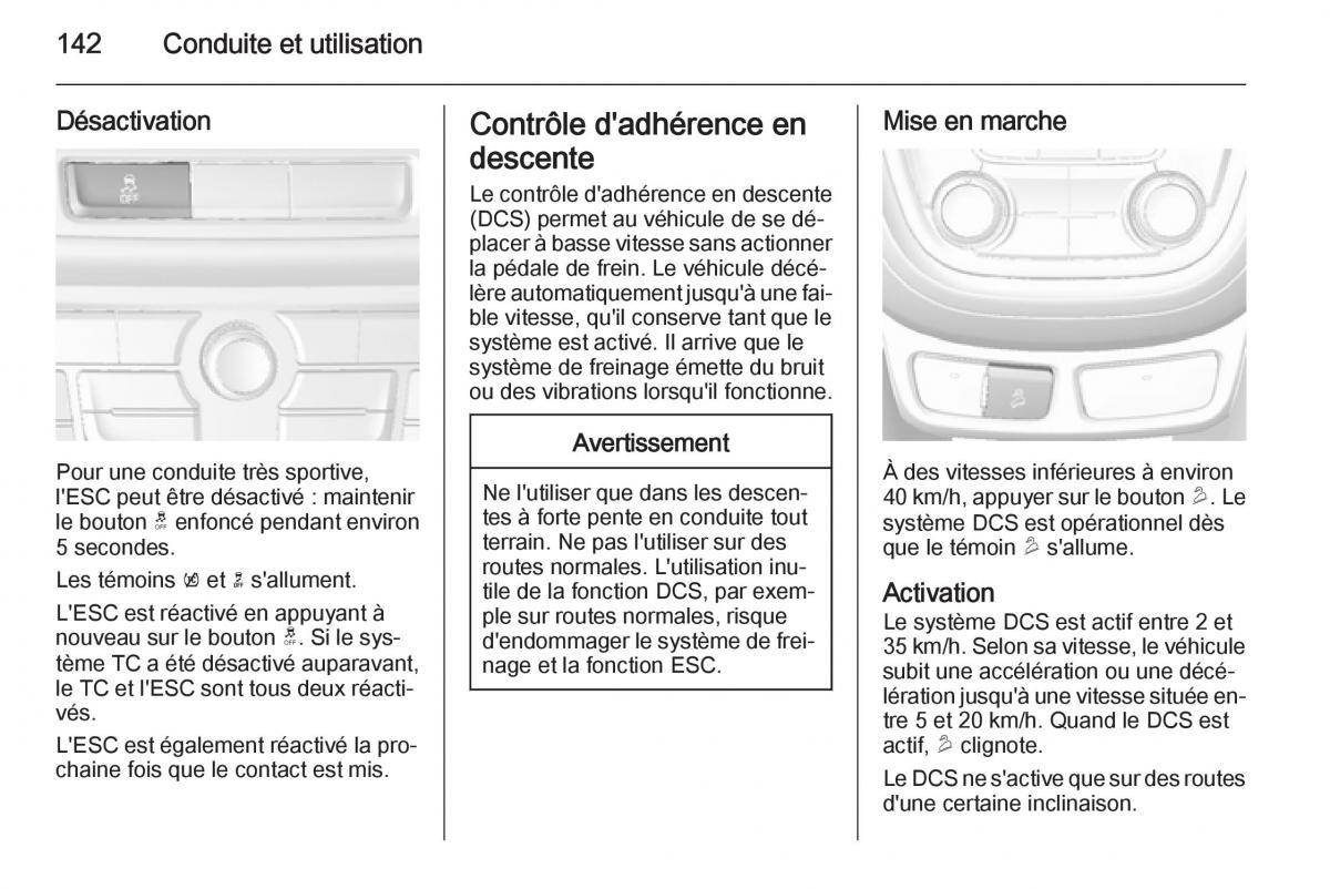 Opel Mokka manuel du proprietaire / page 144