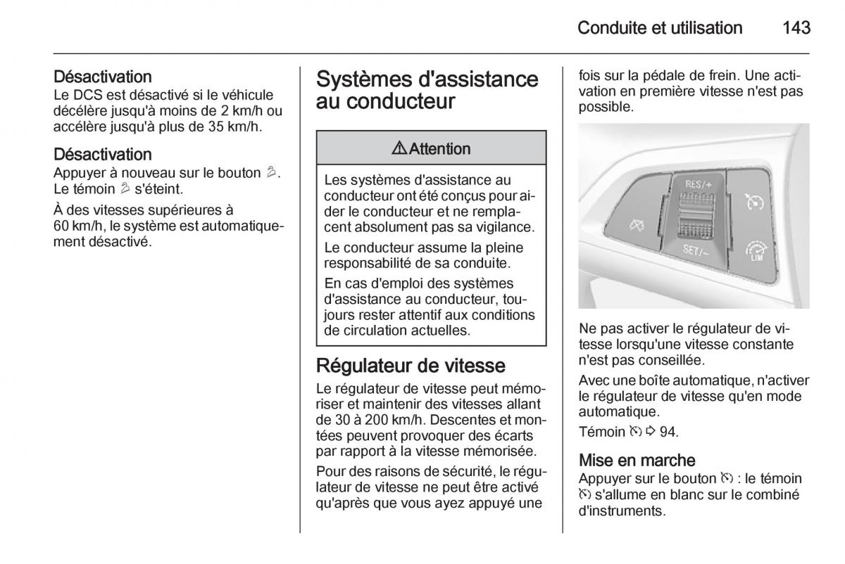 Opel Mokka manuel du proprietaire / page 145