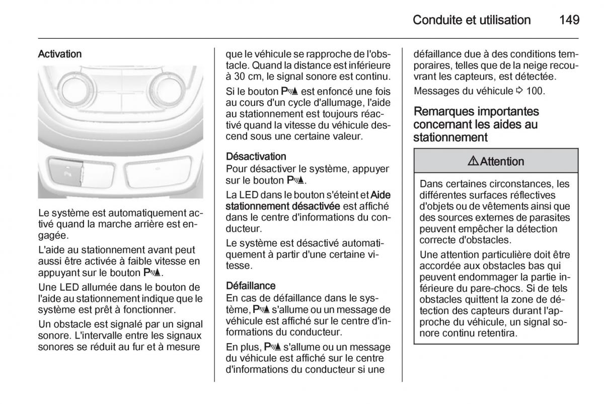 Opel Mokka manuel du proprietaire / page 151