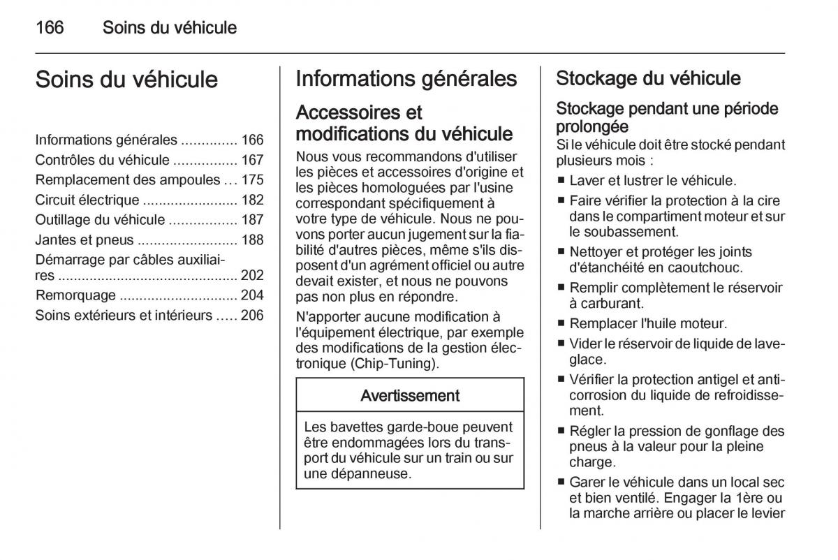 Opel Mokka manuel du proprietaire / page 168