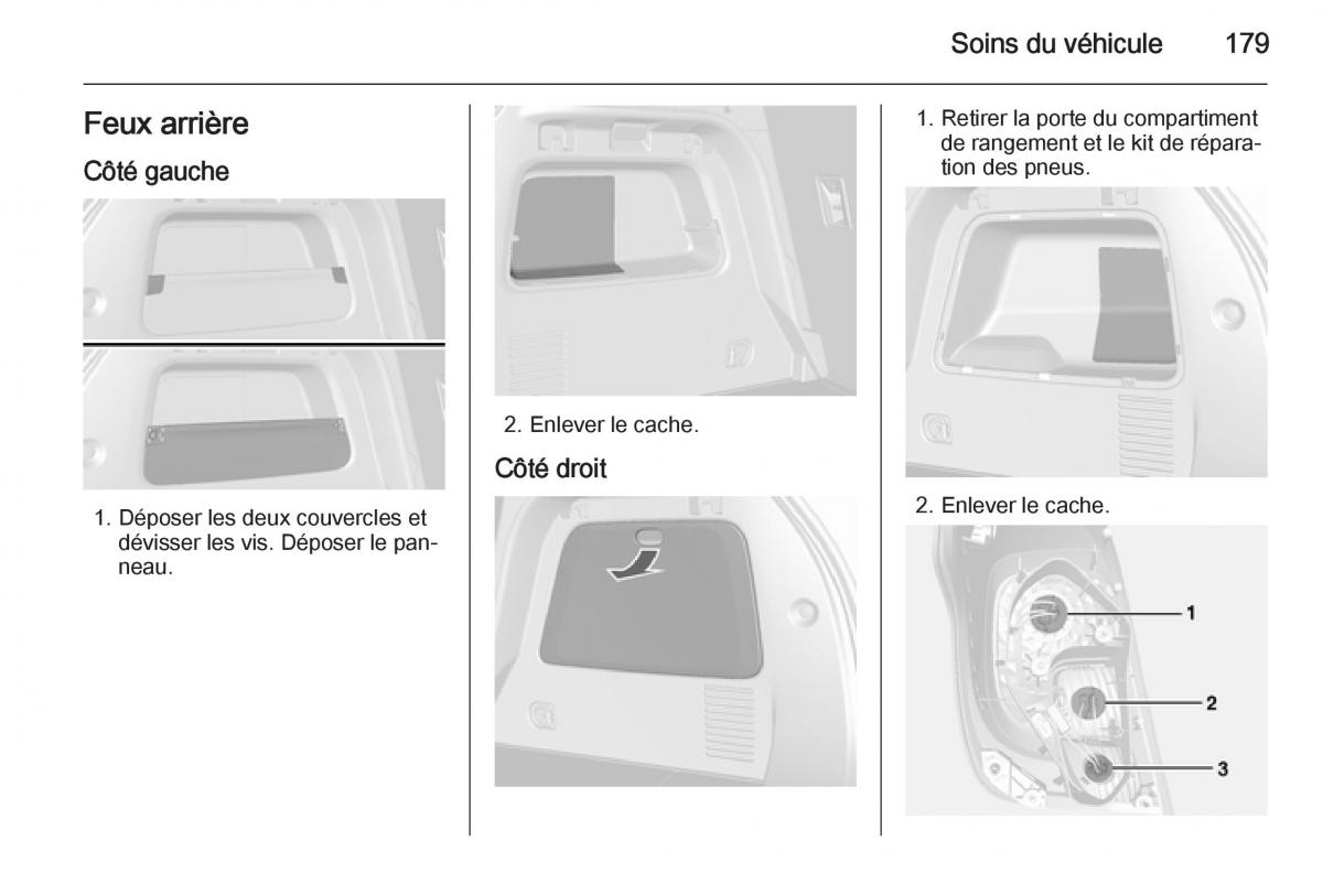 Opel Mokka manuel du proprietaire / page 181