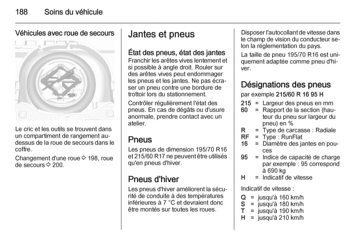 Opel Mokka manuel du proprietaire / page 190