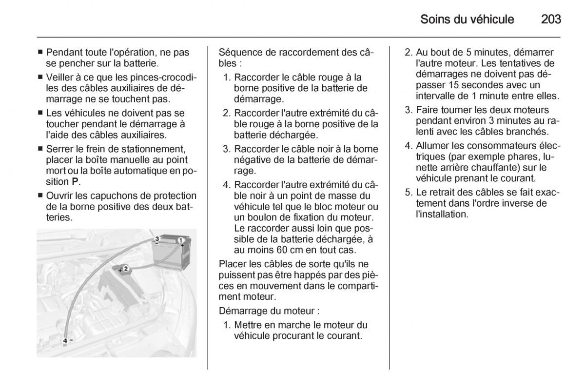 Opel Mokka manuel du proprietaire / page 205