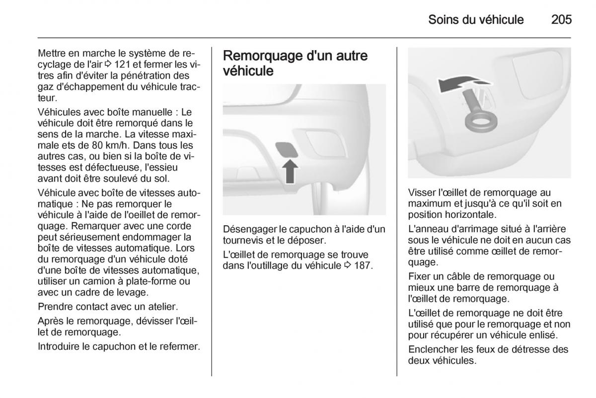 Opel Mokka manuel du proprietaire / page 207