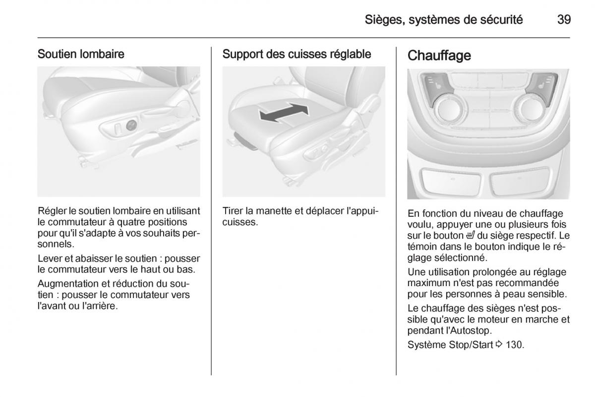 Opel Mokka manuel du proprietaire / page 41