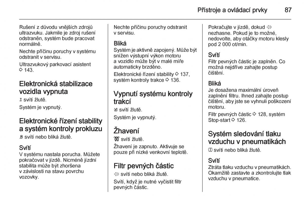 Opel Mokka navod k obsludze / page 89