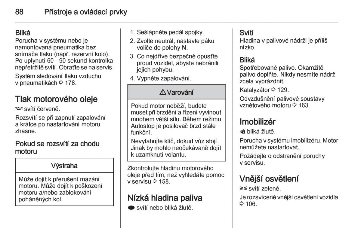 Opel Mokka navod k obsludze / page 90