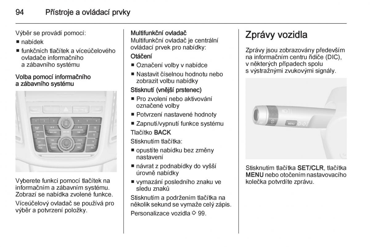 Opel Mokka navod k obsludze / page 96