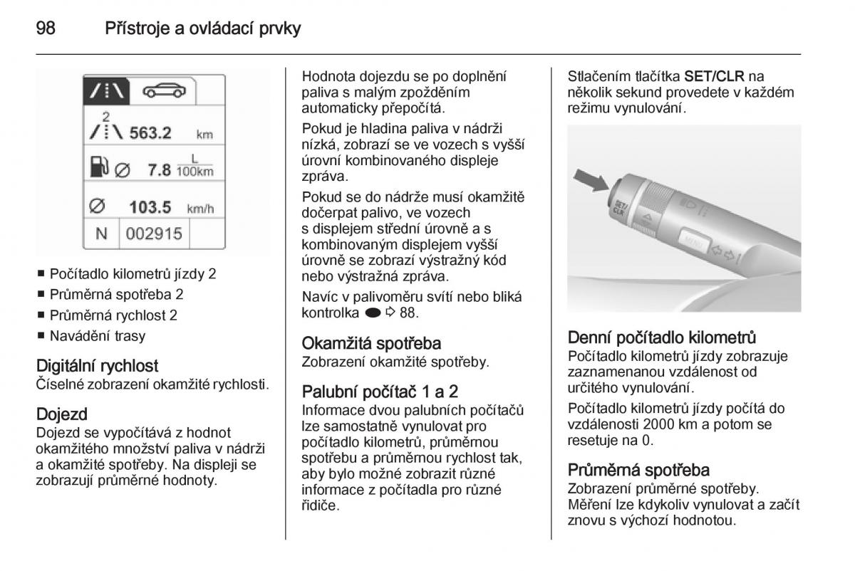 Opel Mokka navod k obsludze / page 100