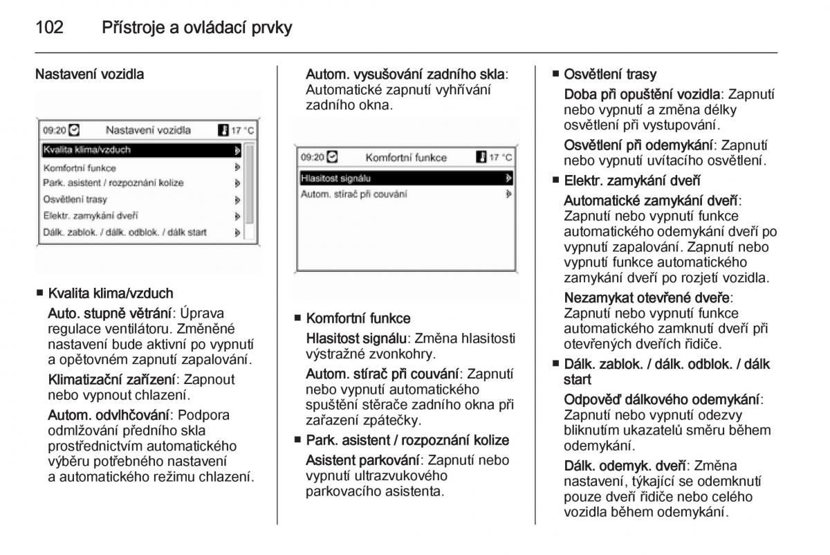 Opel Mokka navod k obsludze / page 104