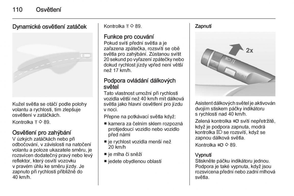 Opel Mokka navod k obsludze / page 112