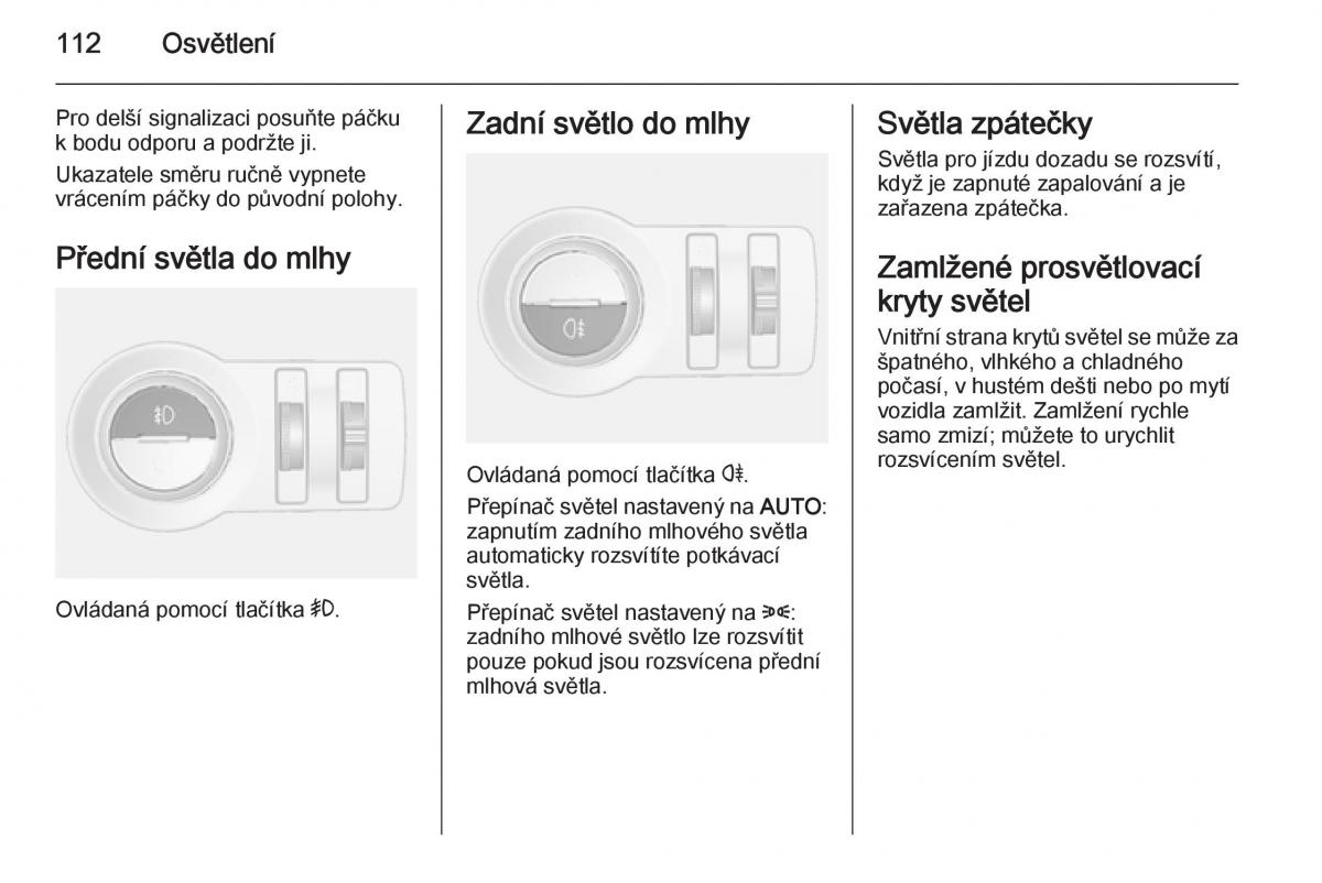 Opel Mokka navod k obsludze / page 114