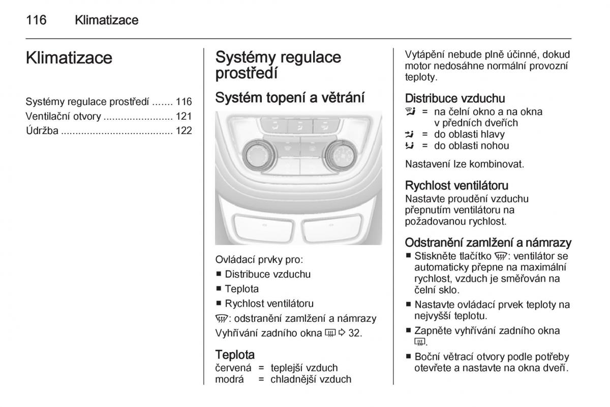 Opel Mokka navod k obsludze / page 118