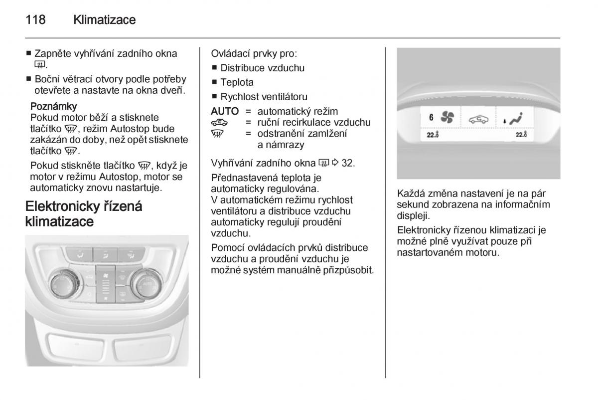 Opel Mokka navod k obsludze / page 120