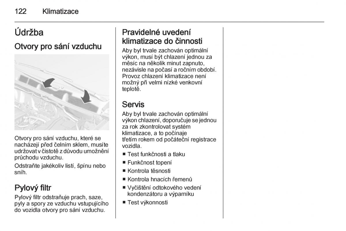 Opel Mokka navod k obsludze / page 124