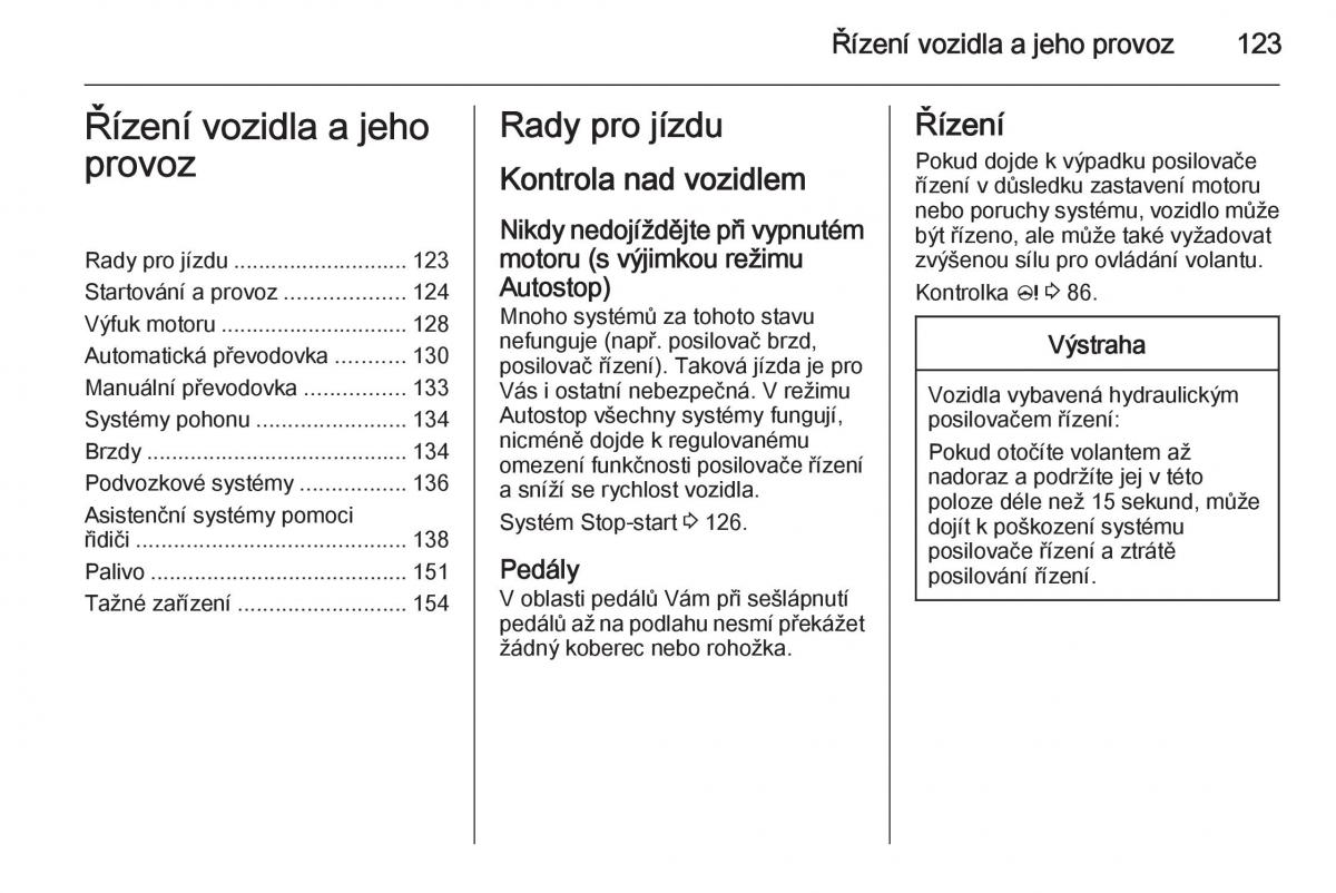 Opel Mokka navod k obsludze / page 125