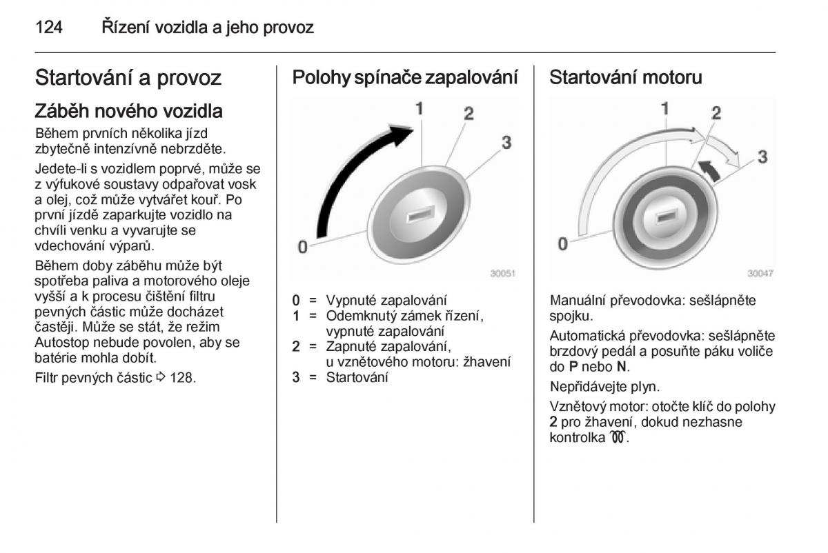 Opel Mokka navod k obsludze / page 126