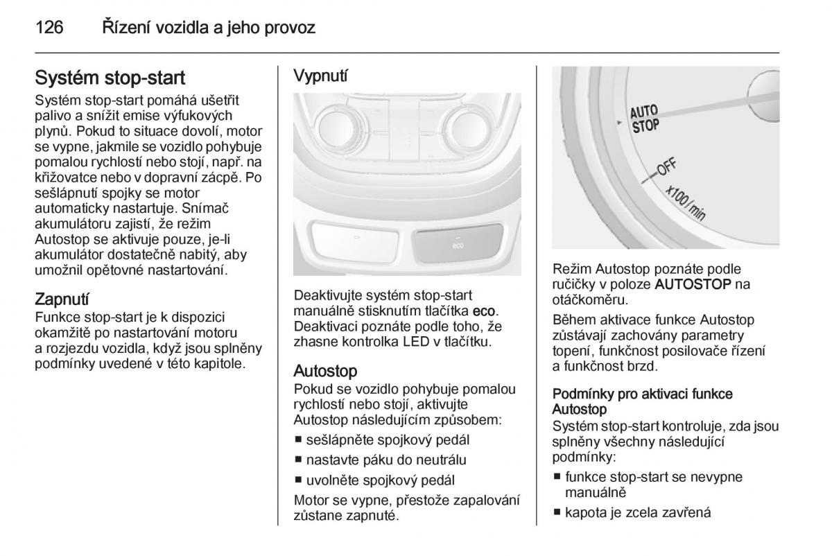 Opel Mokka navod k obsludze / page 128