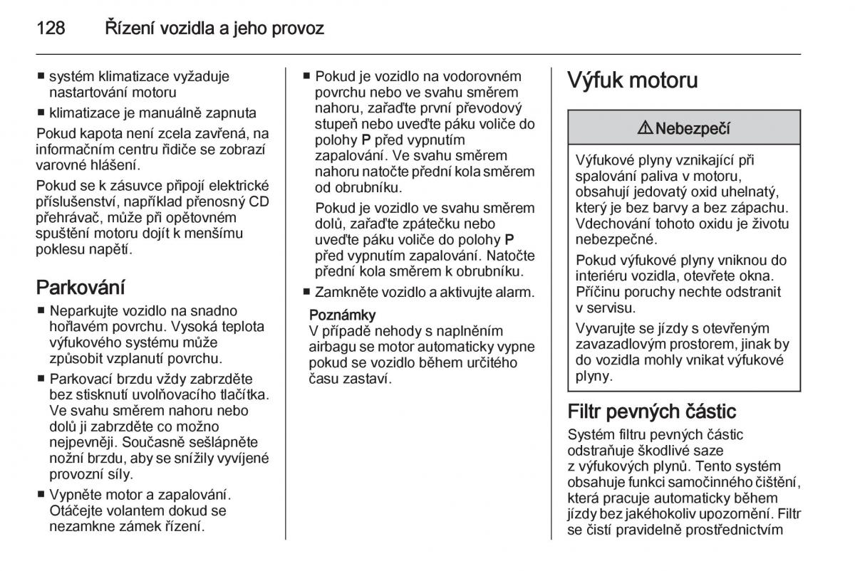 Opel Mokka navod k obsludze / page 130