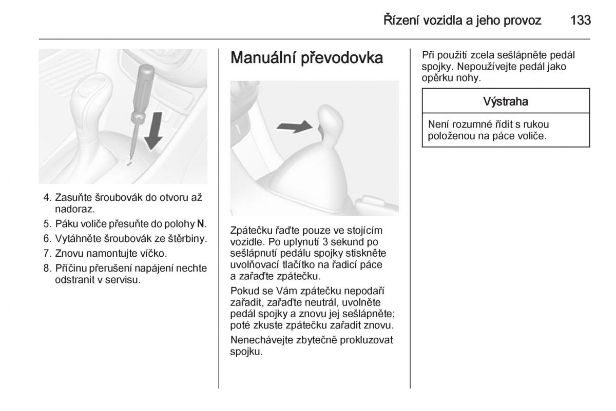 Opel Mokka navod k obsludze / page 135