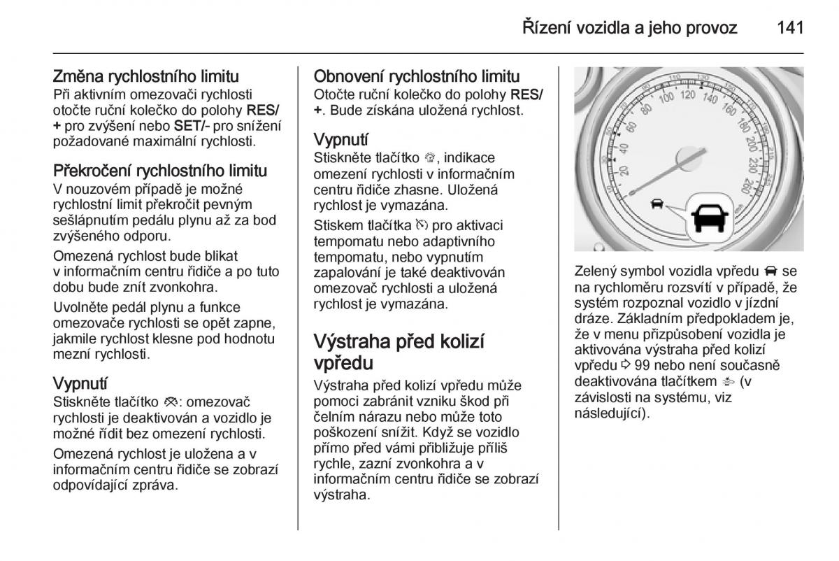 Opel Mokka navod k obsludze / page 143