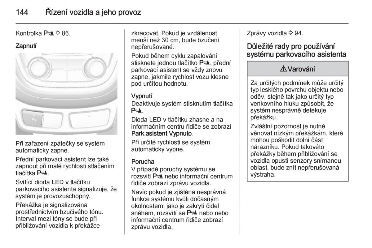 Opel Mokka navod k obsludze / page 146