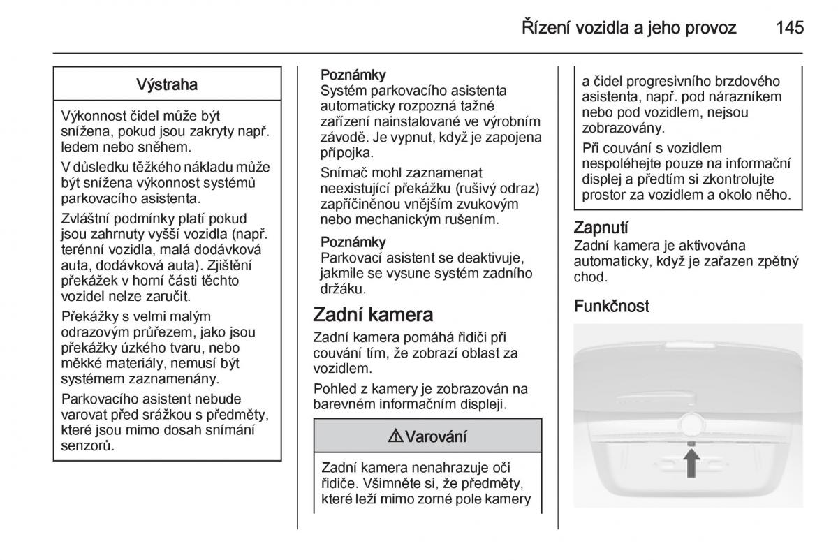 Opel Mokka navod k obsludze / page 147