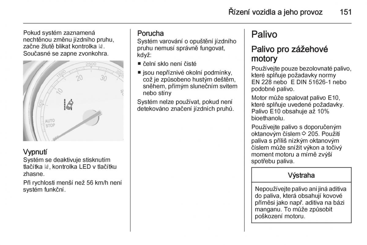 Opel Mokka navod k obsludze / page 153