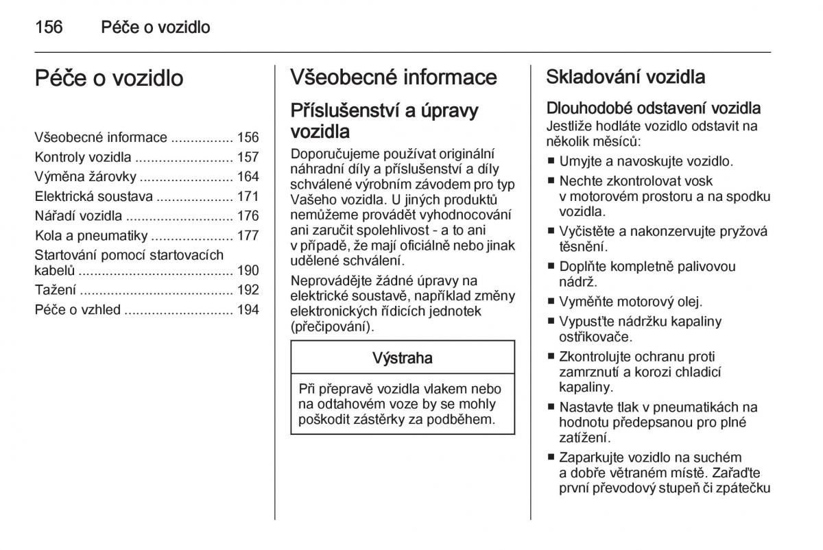 Opel Mokka navod k obsludze / page 158