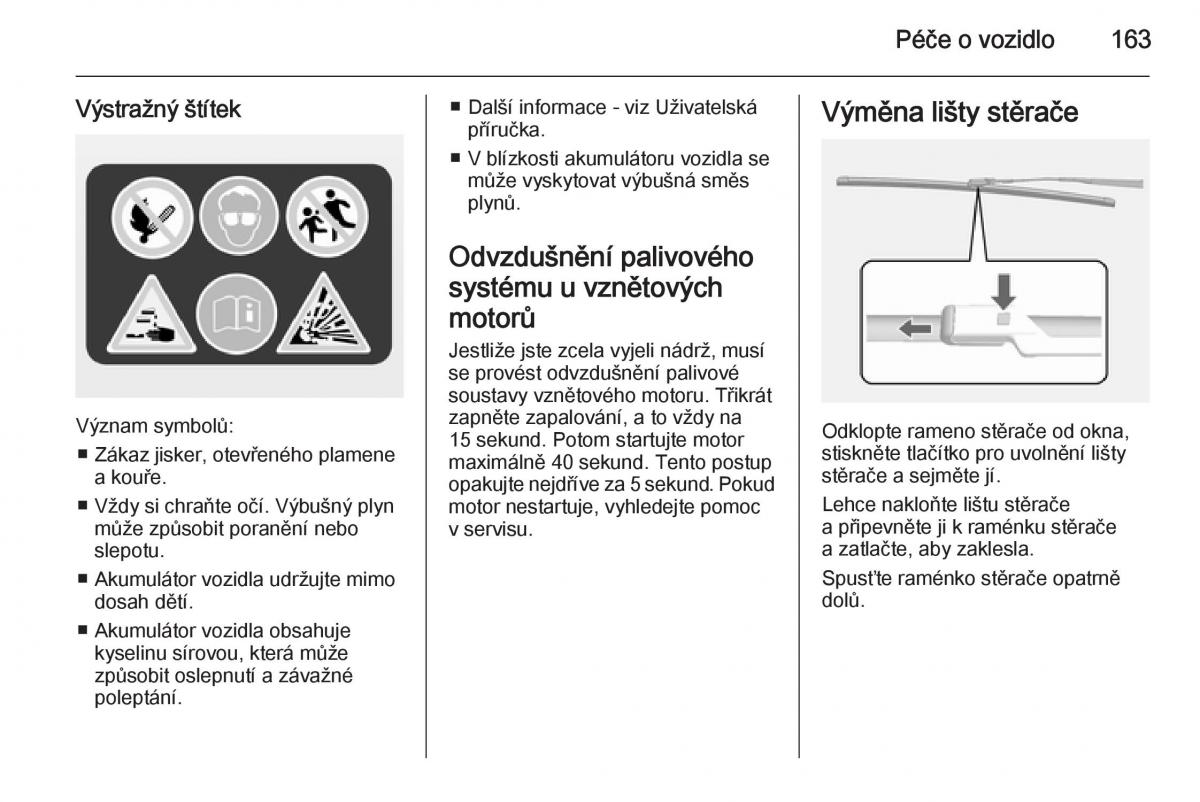 Opel Mokka navod k obsludze / page 165