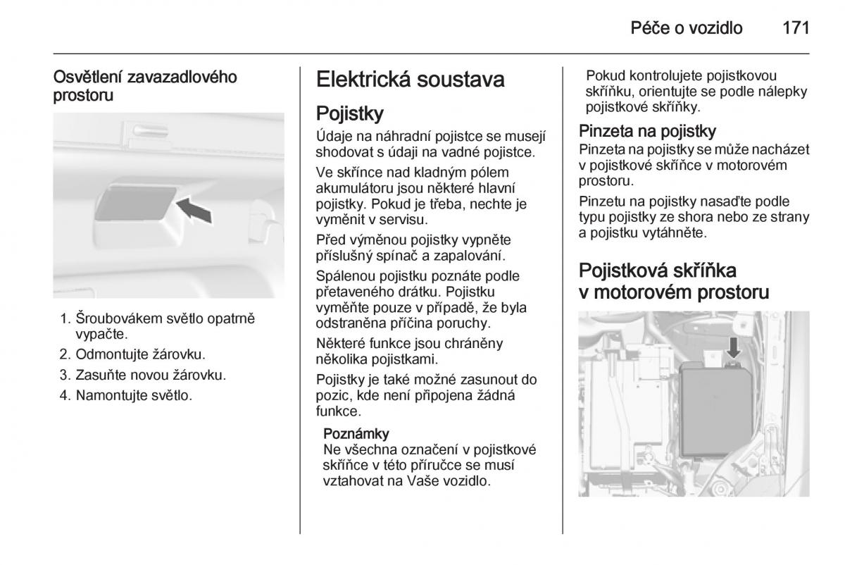 Opel Mokka navod k obsludze / page 173