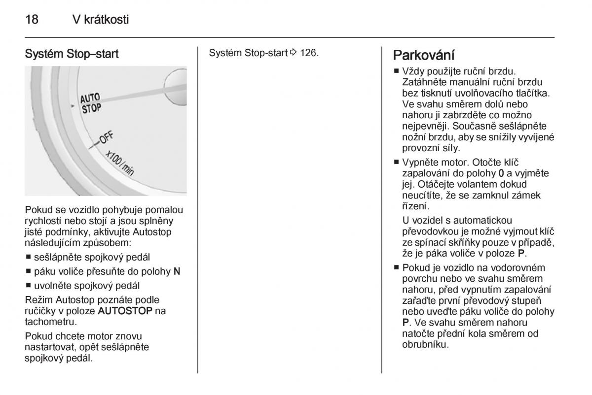 Opel Mokka navod k obsludze / page 20