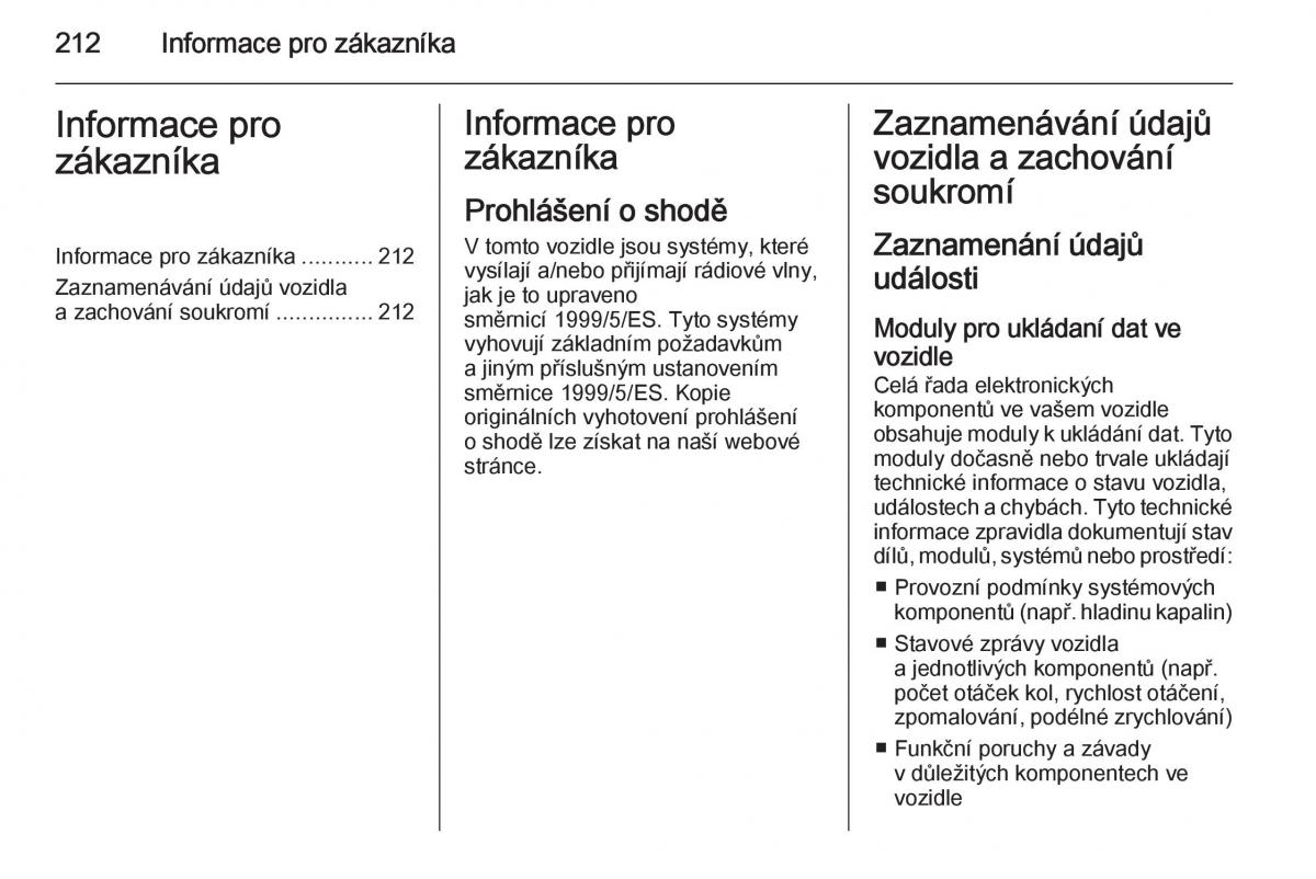 Opel Mokka navod k obsludze / page 214