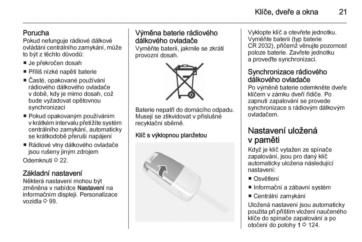 Opel Mokka navod k obsludze / page 23