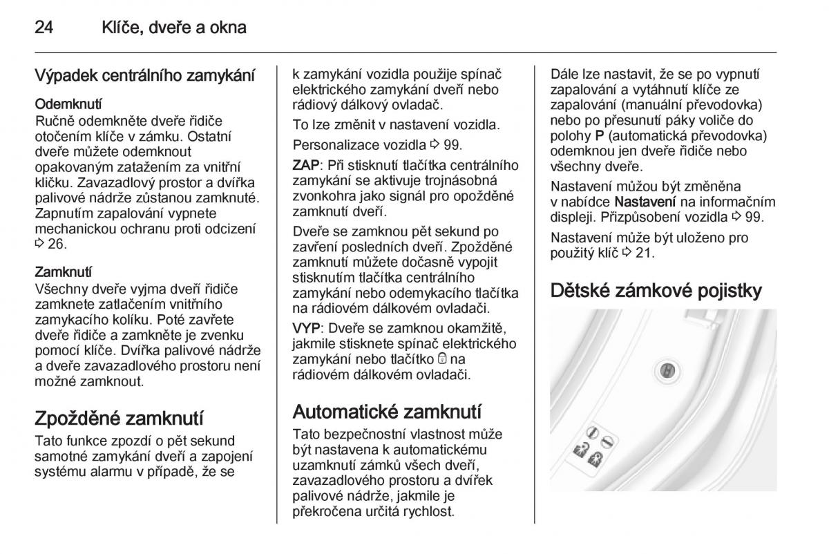 Opel Mokka navod k obsludze / page 26