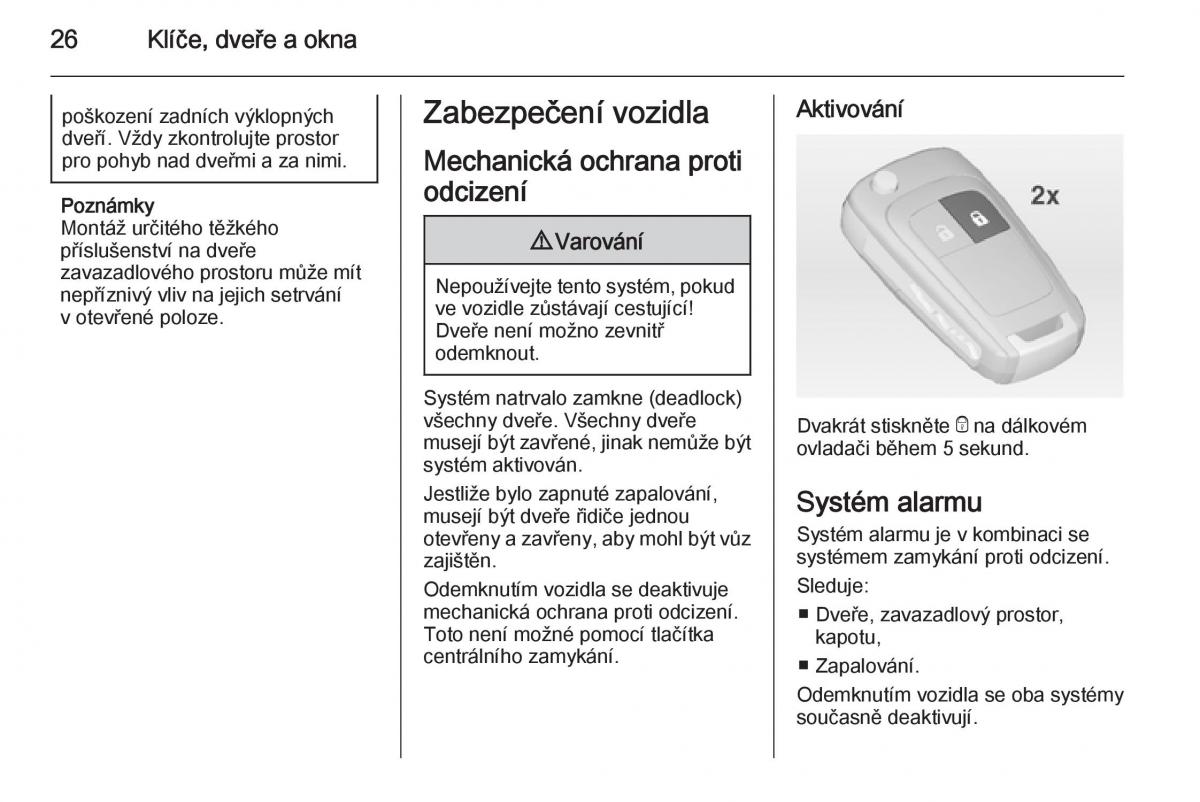 Opel Mokka navod k obsludze / page 28