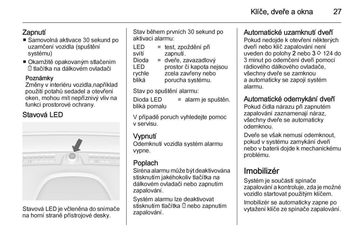 Opel Mokka navod k obsludze / page 29