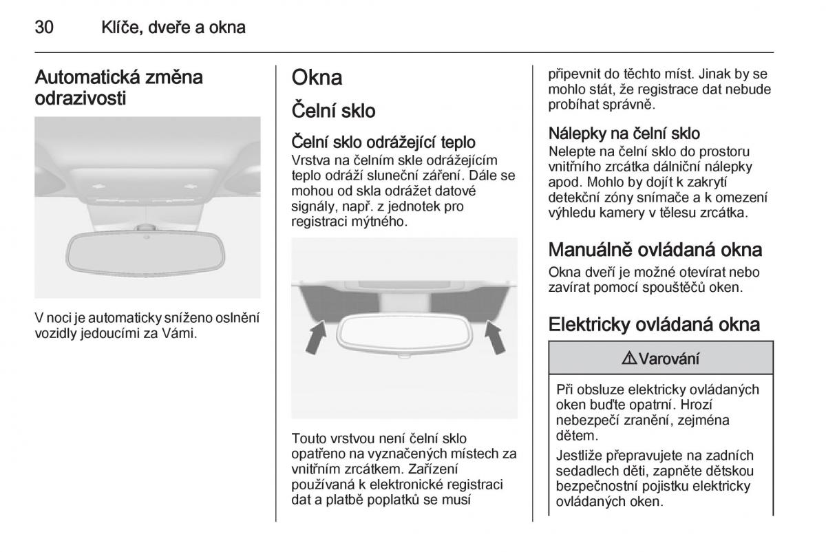 Opel Mokka navod k obsludze / page 32